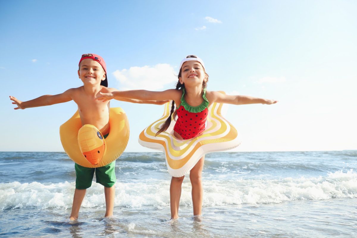 kids at the beach